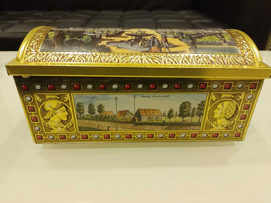 Cutii metalice vechi, litografiate, rare-ideal COLECTIE,DECOR DE EPOCA