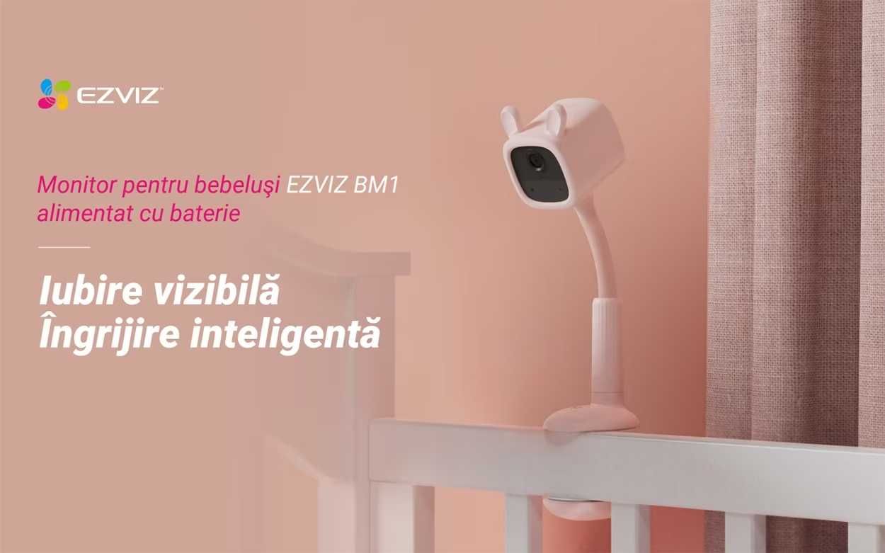 Camera de supraveghere Wireless Baby Monitor EZVIZ BM1 Full HD Baterie