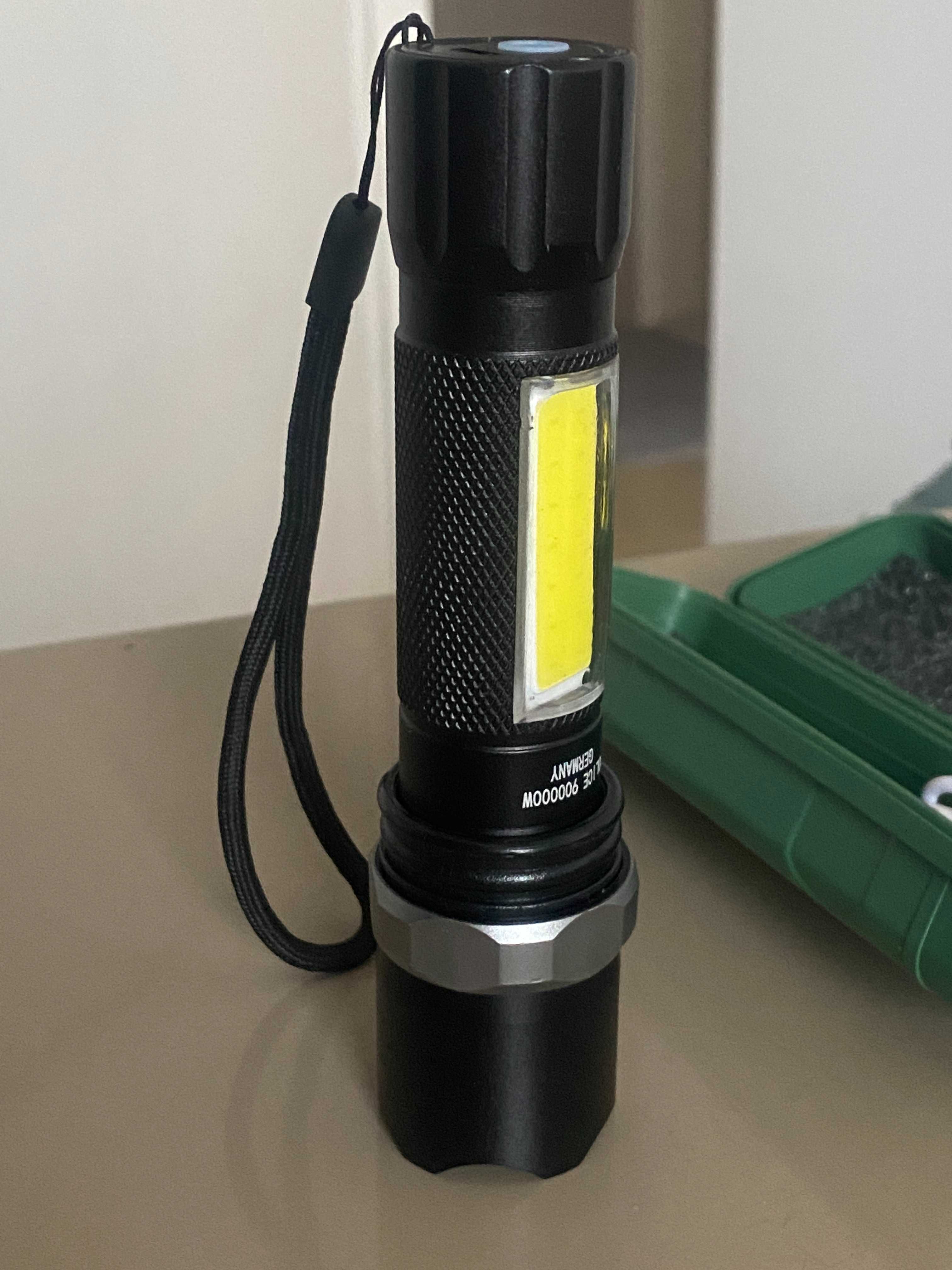 Мощен алуминиев LED Фенер 1Tech SP20-01, С акумулаторна батерия