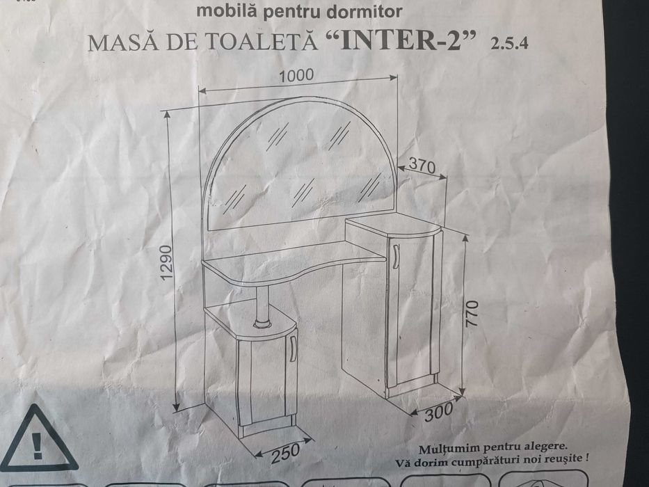 Vand masa toaleta Inter, cumparata de la Ambianta