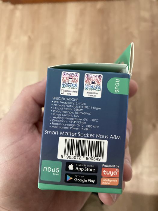 Priza programabila smart Nous matter