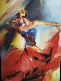 Картина маслом "Танцовщица"