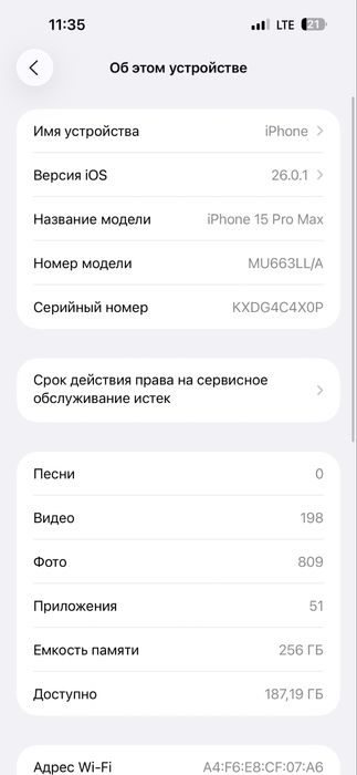 IPHONE  15pro max black  256Gb