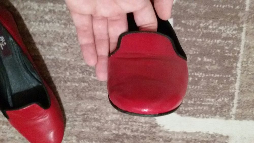 Balerini dama, piele naturala