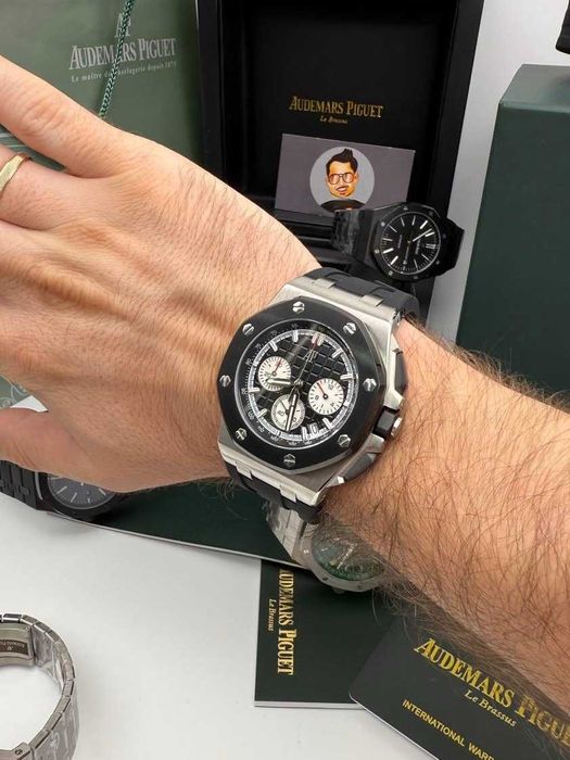 audemars piguet offshore silver black