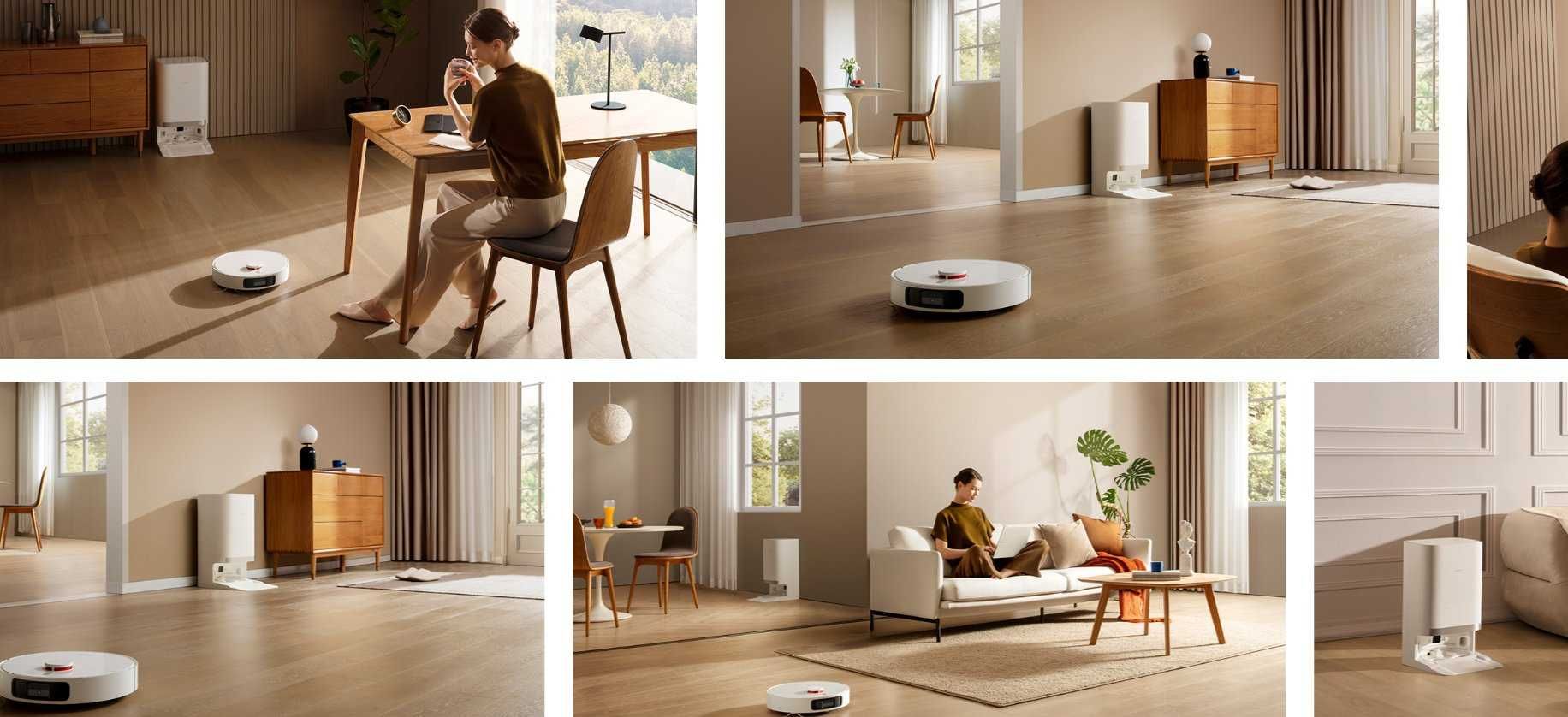 Умный робот пылесос Xiaomi Robot Vacuum X20+ со станцией для уборки