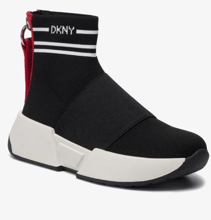 Маратонки текстилем сникерсы Черный DKNY