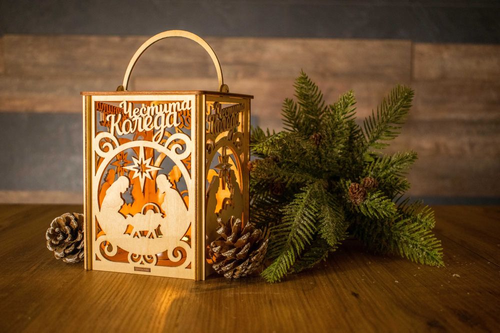 Светещи коледни фенери (различни варианти) - прекрасен коледен подарък