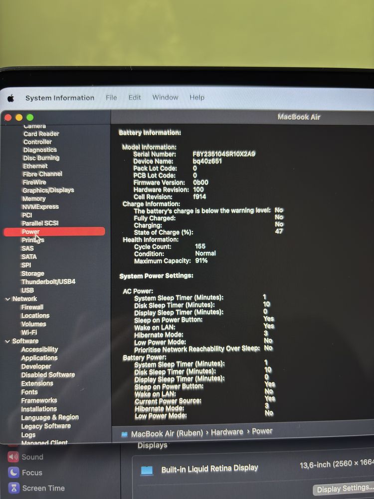 Macbook Air M2 2022