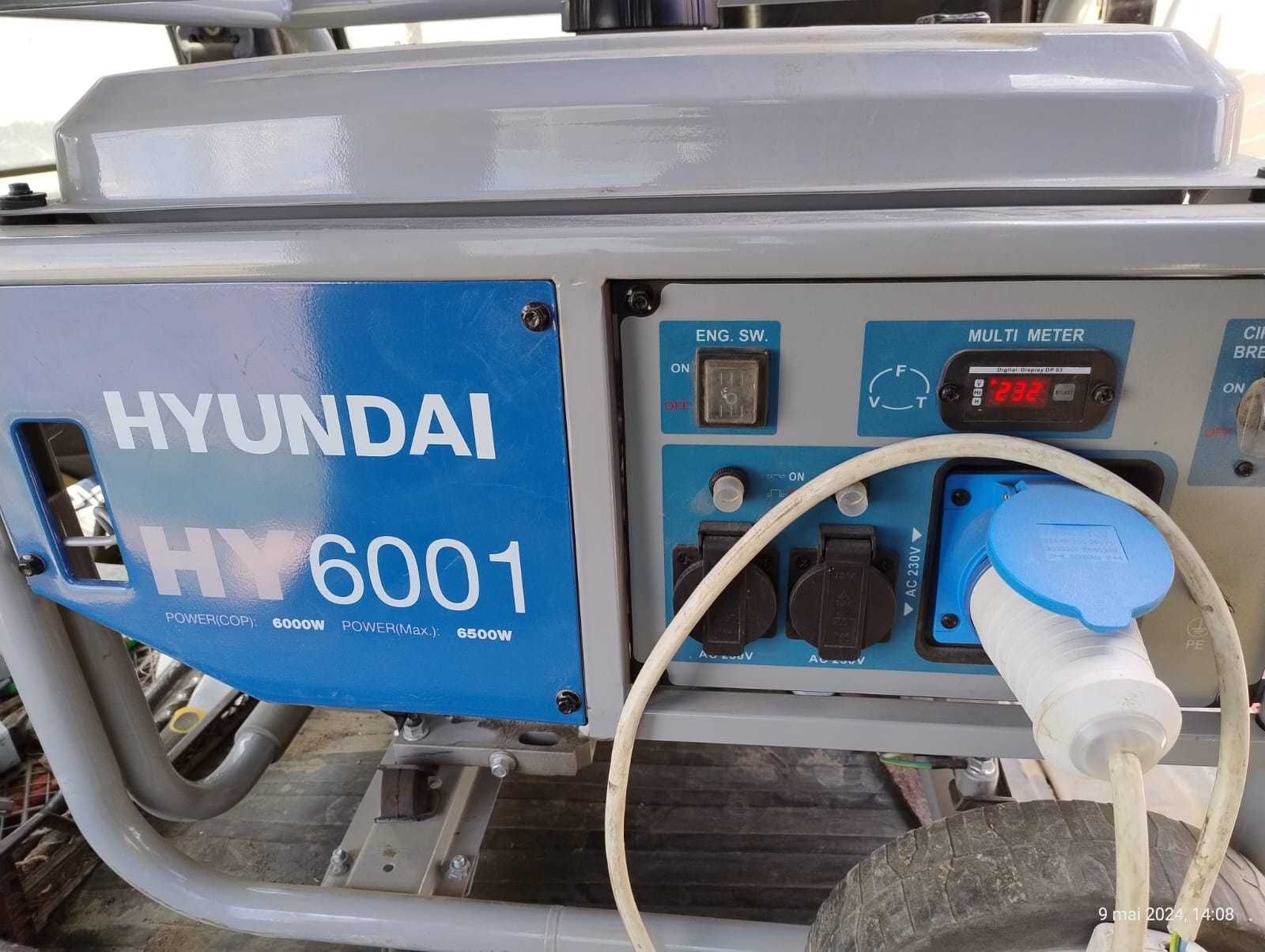 Vand generator Hyundai HY6001 putere 6KW, 15CP - in garantie