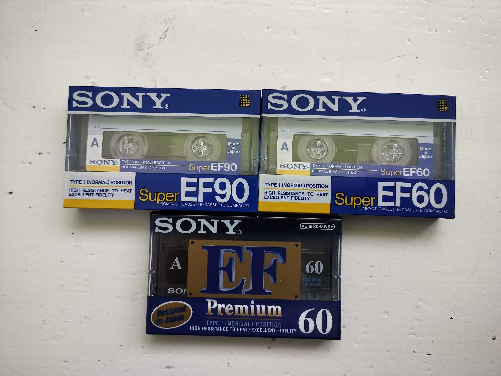 Casete audio Sony EF 60-90 sigilate