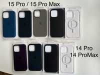 iPhone 13 14 15 | Pro | Pro Max husa Magsafe Silicon Piele Transparent