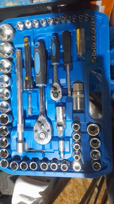 Trusa 108 piese tubulare și biti