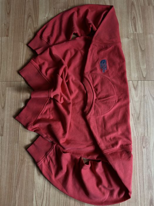 Pullover sweater crewneck jumper The North Face red cotton