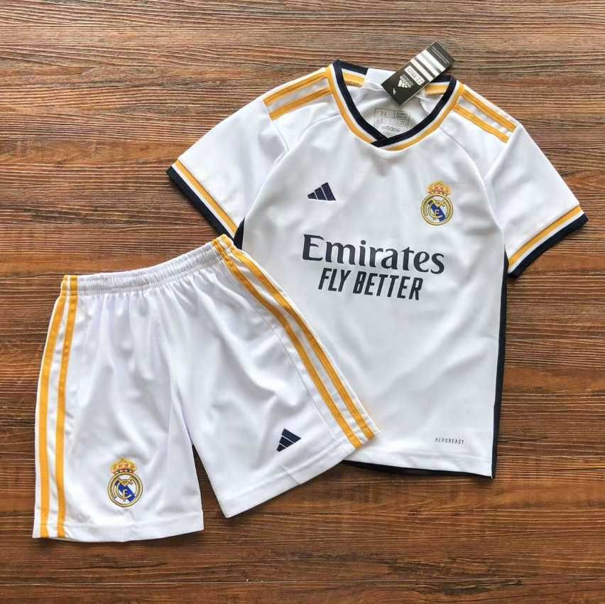 Kit Fotbal Adidas kids Real Madrid 23/24 Home