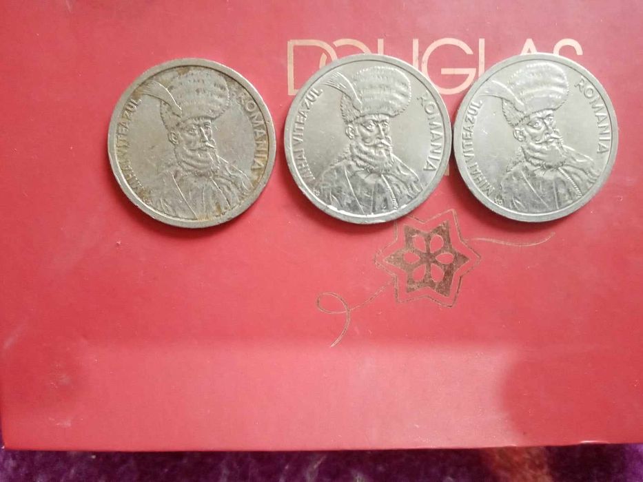 Vand 3 monede 100 de lei mihai viteazul 1992-1994