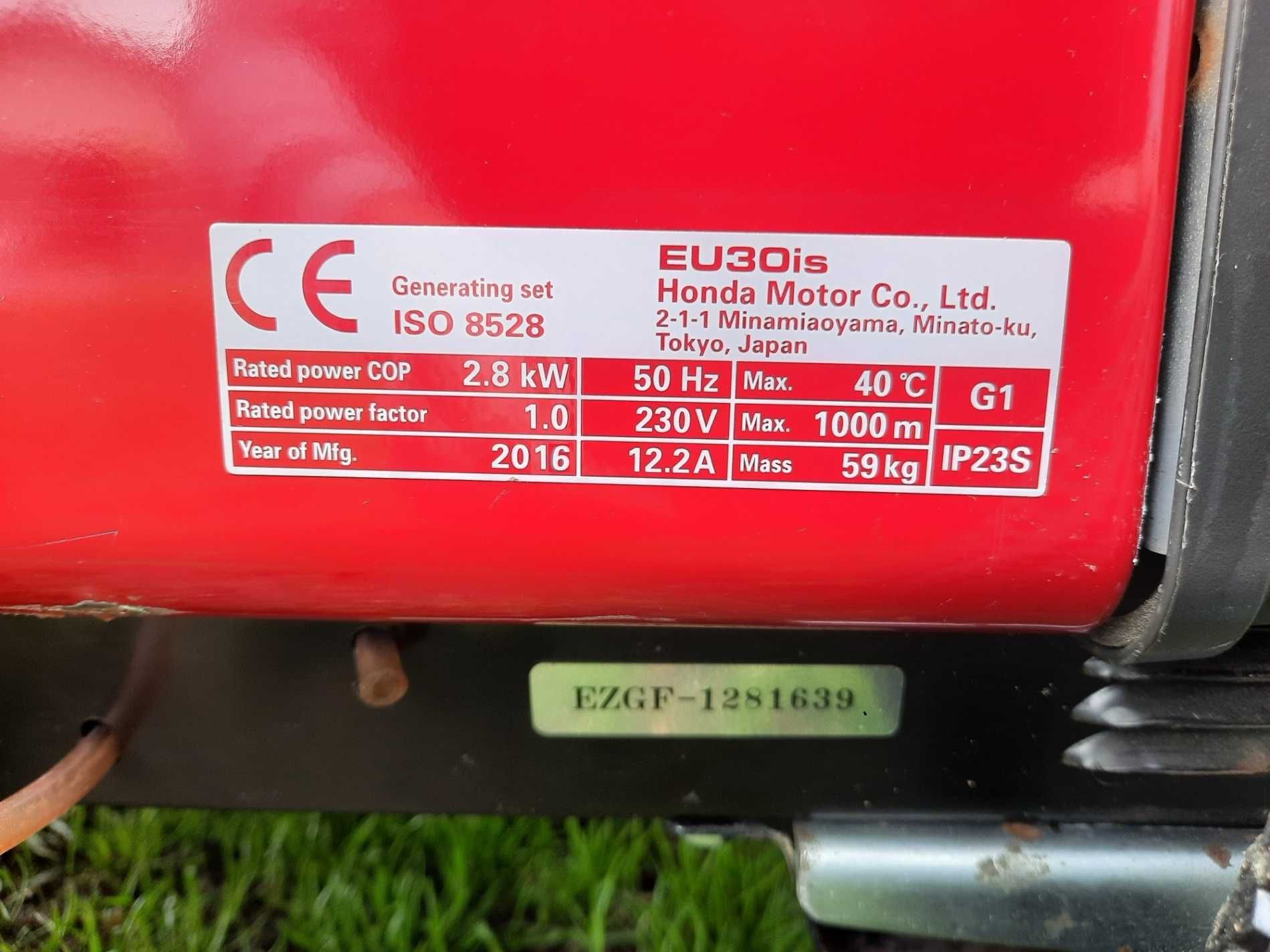 Генератор инверторен с ел. стартер Honda EU30iS 3.0 kW