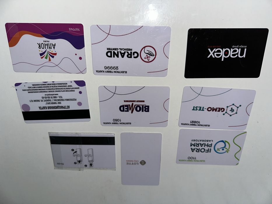 Pvc va vizitka kartalar