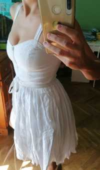 Бяла рокля памук  XS/S