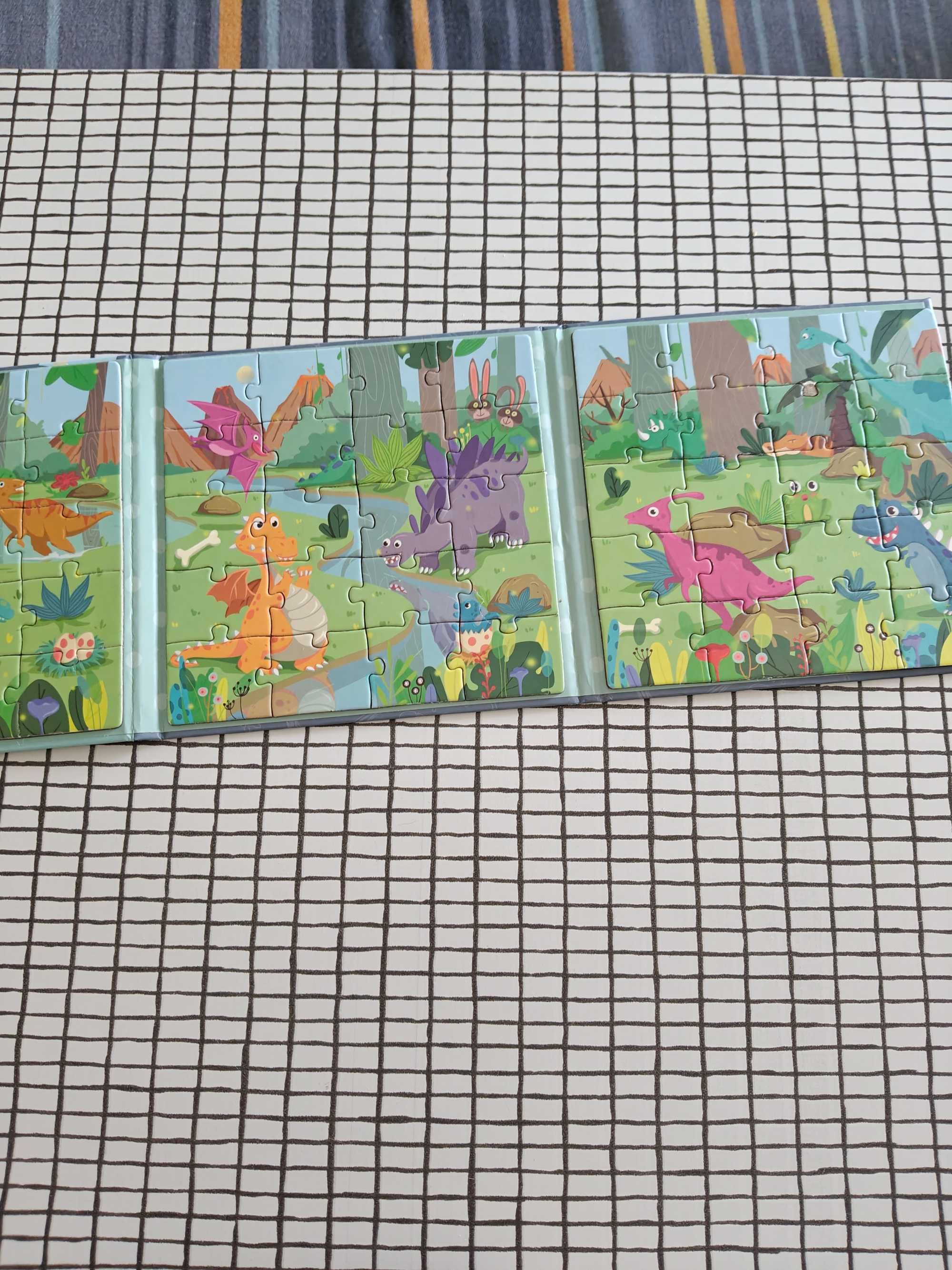Carte cu 3 puzzle magnetic
