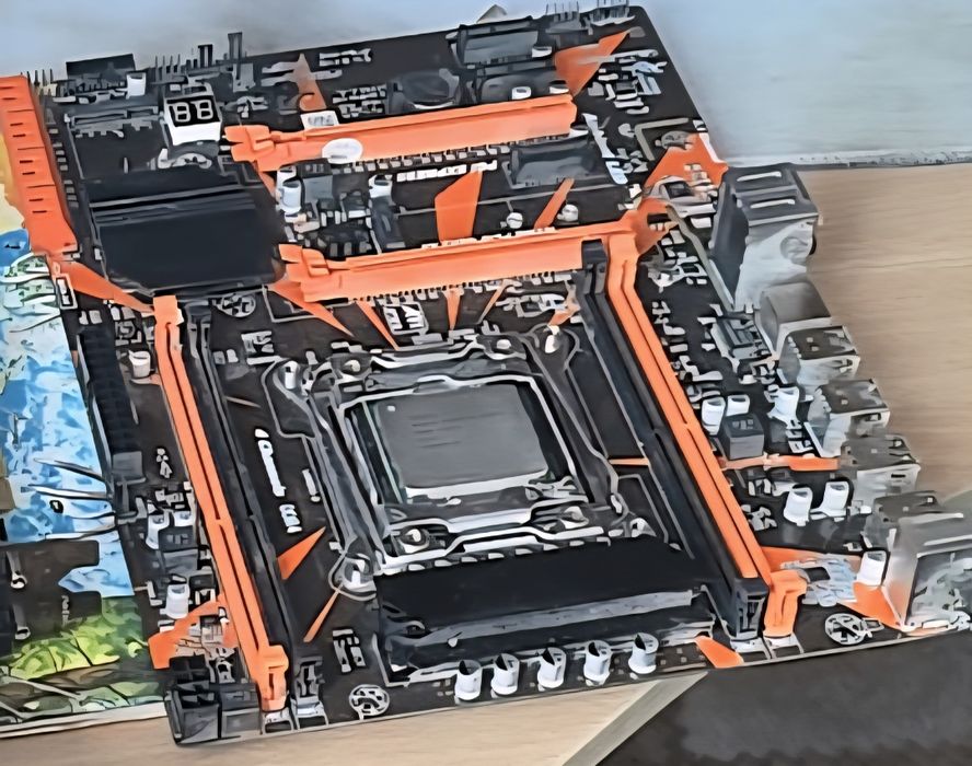 Комплект мать+проц+башня