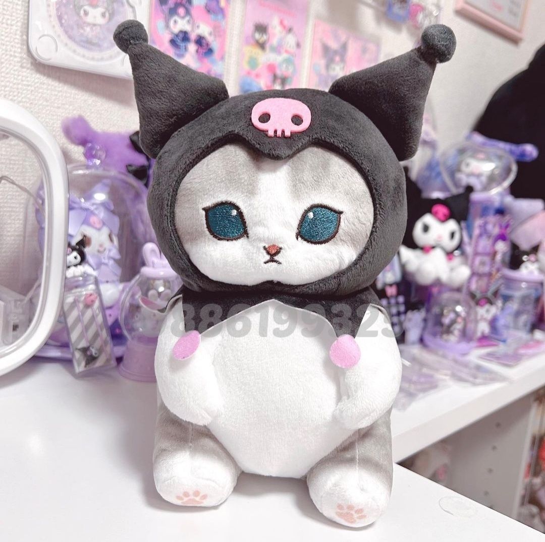 Плюшено Коте Hello Kitty Kuromi 70см Sanrio Melody, Кити плюшена играч