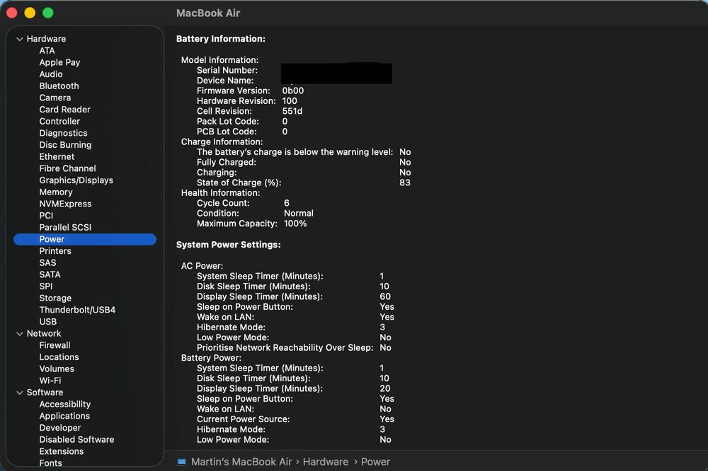 MacBook Air M4 2025 13'' 16GB RAM 256SSD