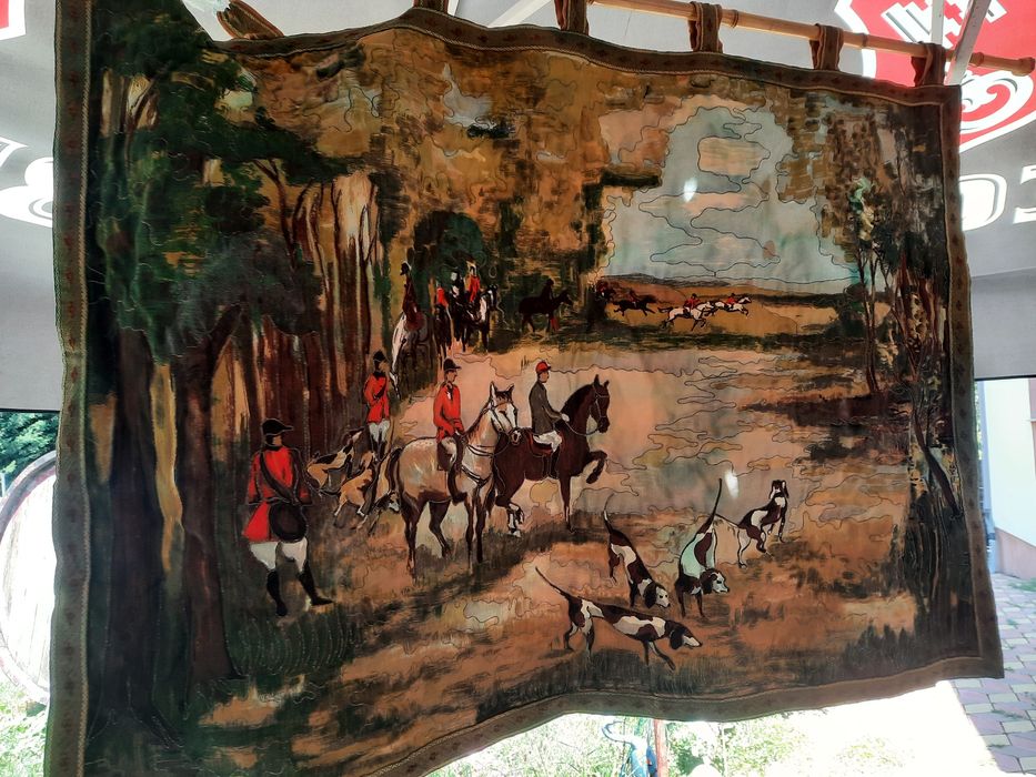 Carpeta scena de vânătoare vintage