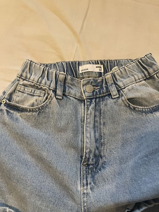 Дънки wide leg с ластична талия Sinsay