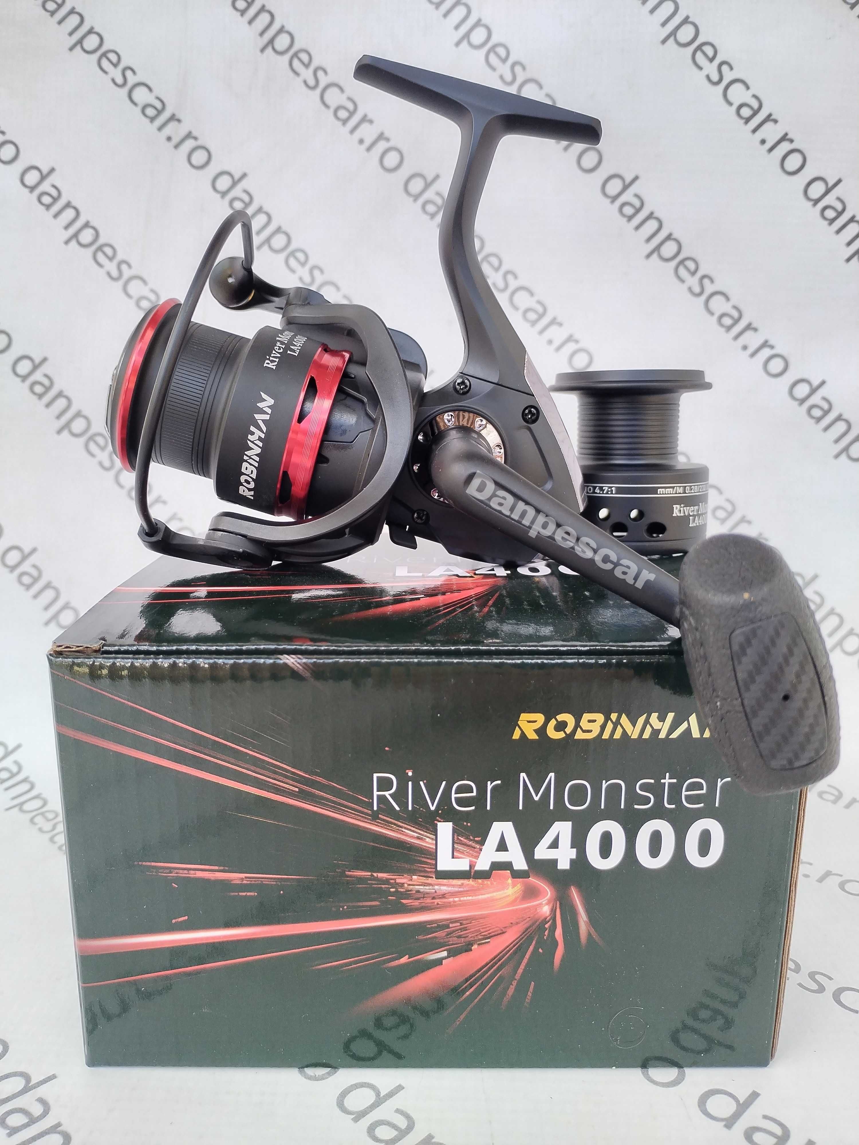 SET 2 Mulinete Feeder ROBINHAN RIVER MONSTER LA4000 tambur Long Cast