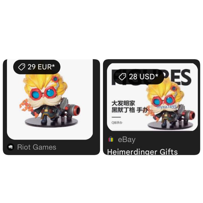 Figurina Heimerdinger Riot Games. LOL League of Legends