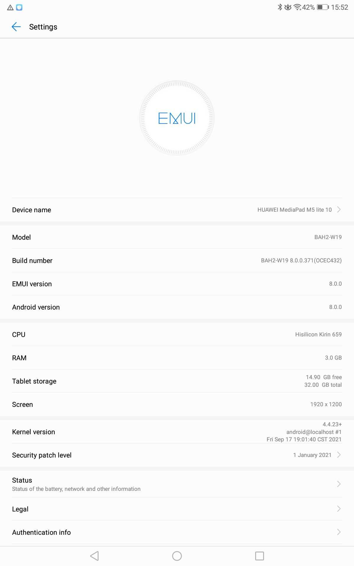 Tablet Huawei MediaPad M5 Lite WiFi + case (Таблет + калъфче)