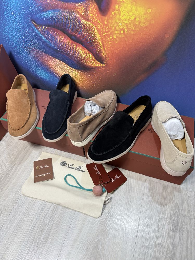 Mocasini Loro Piana piele naturala 100% Full Box colectie noua