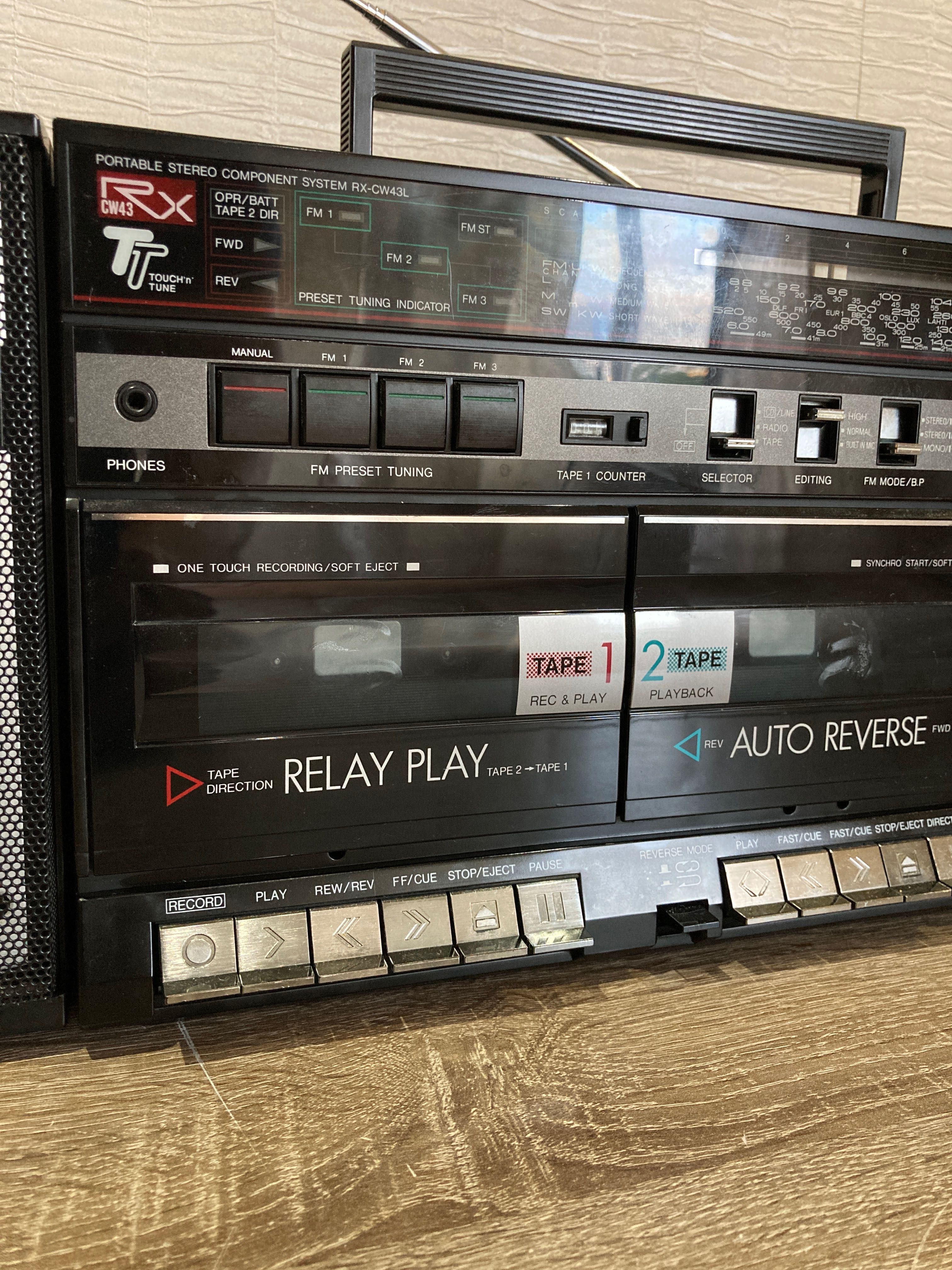 Panasonic RX-CW43 VINTAGE RETRO BOOMBOX Ghetto Blaster радио касетофон