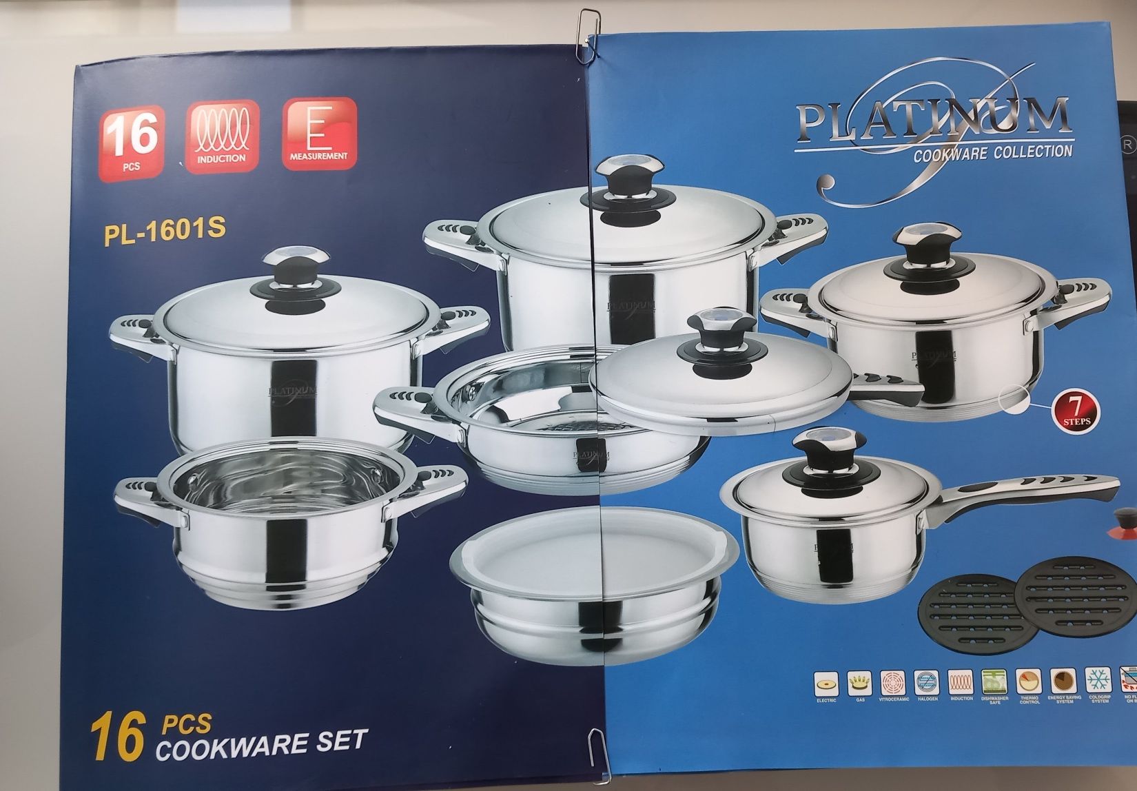 Продавам чисто нов комплект съдове за готвене Platinum Cookware Collec
