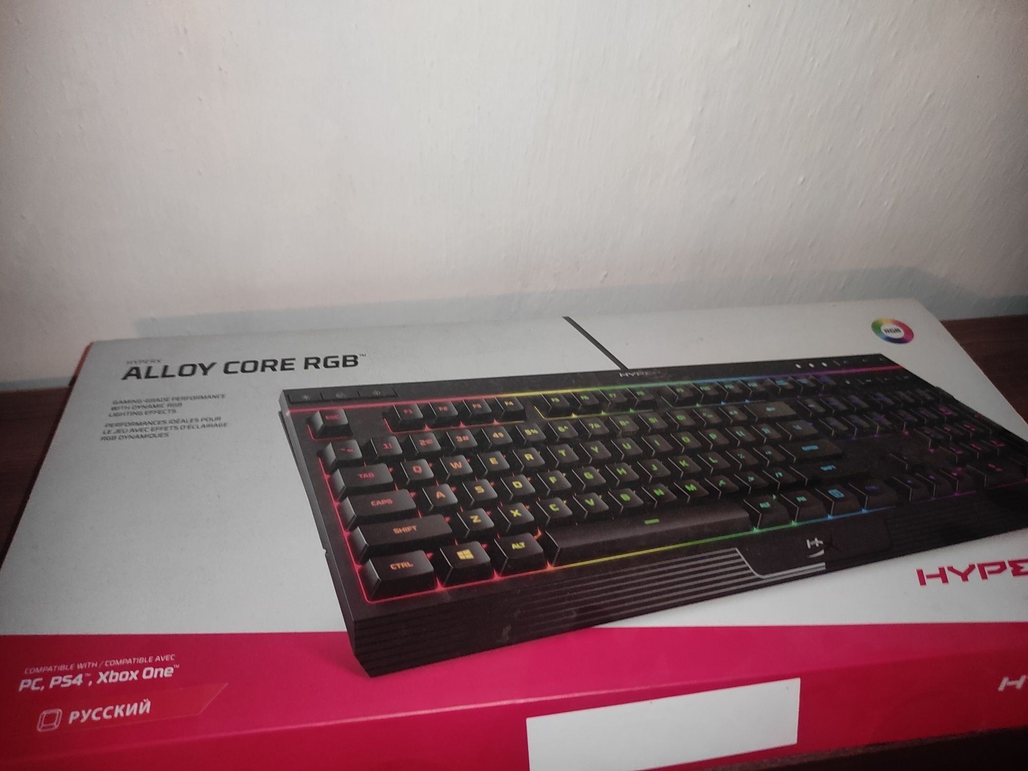 Клавиатура HyperX Alloy core RGB