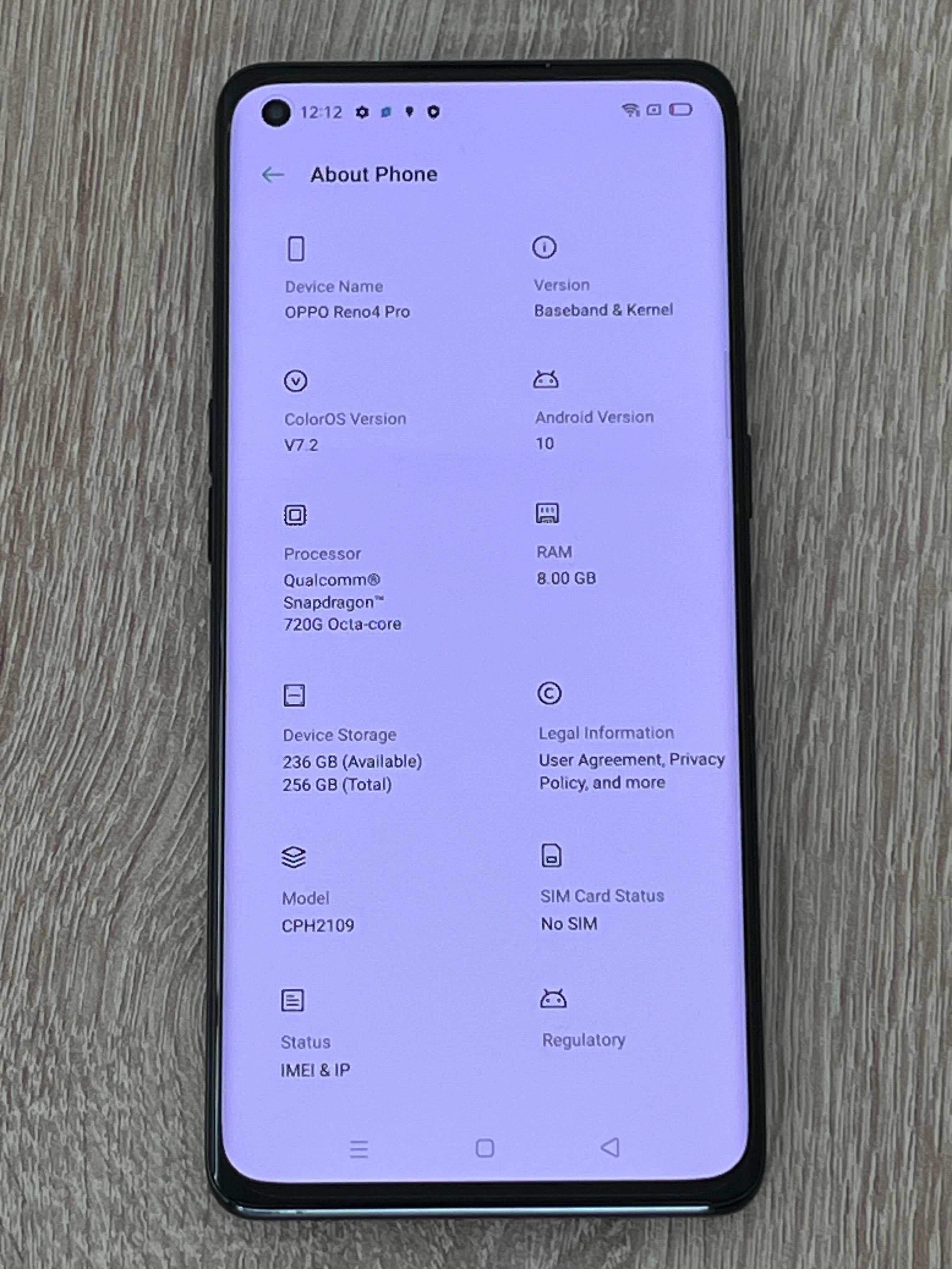OPPO Reno4 Pro, Starry Night