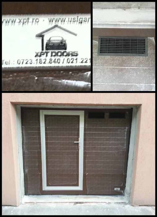 Usa sectionala izolata 2500L/2000H Maro, alb, antracit, argintiu