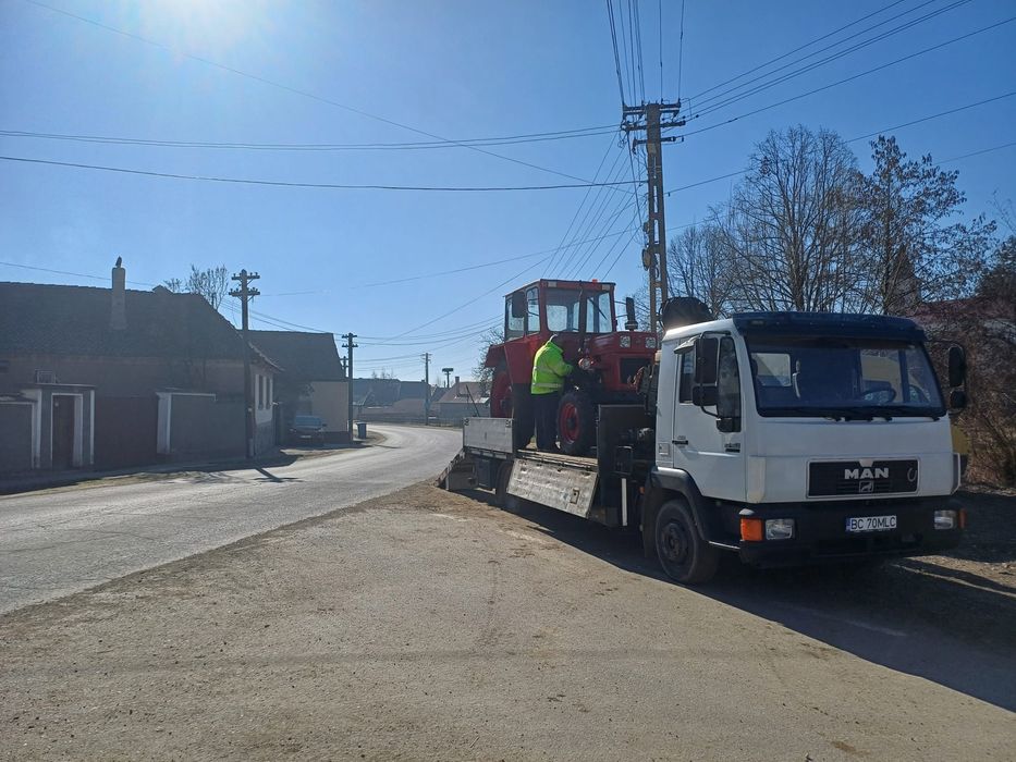 Închiriere Autocamion 12t cu Macara 3.5t + Autoplatformă | Transport