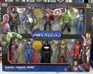 Комплект 10 фигурки с оръжия Avengers Spiderman, Непобедимите
