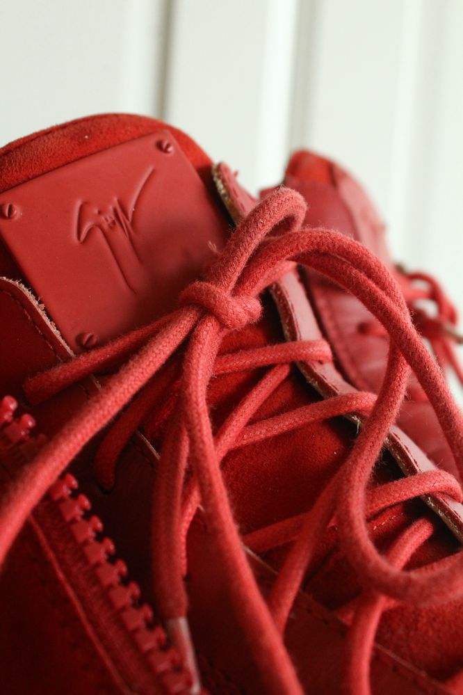 Red suede Zanotti KRISS