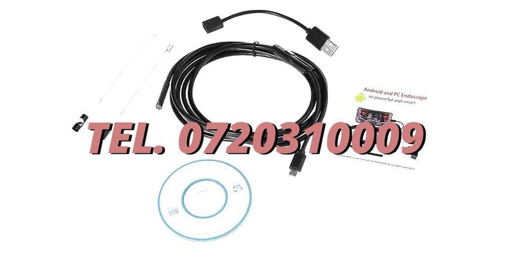 2 M Camera Endoscop boroscop 6 Led Inspectii Tehniceinstalatii