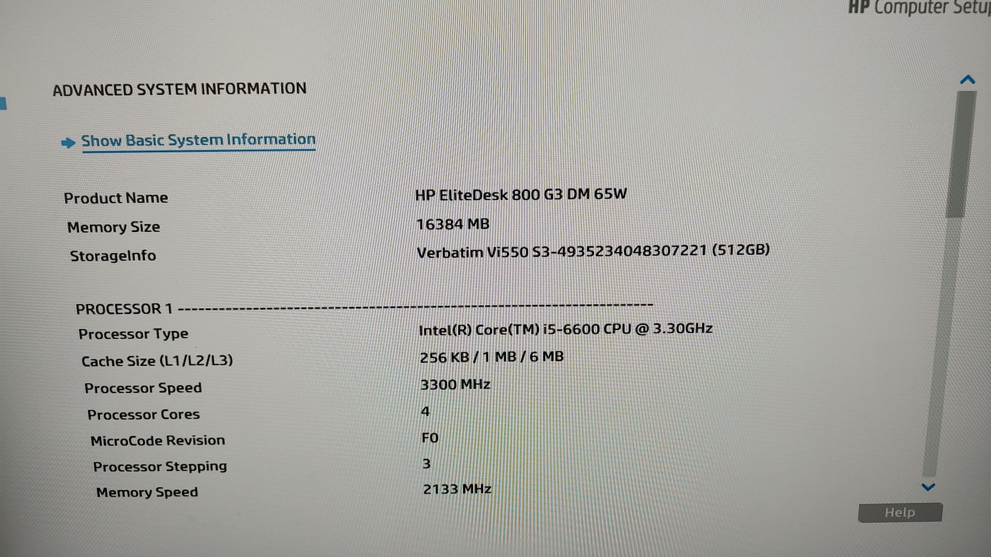 HP EliteDesk 800 G3 mini PC - 16gb RAM / 512gb SSD