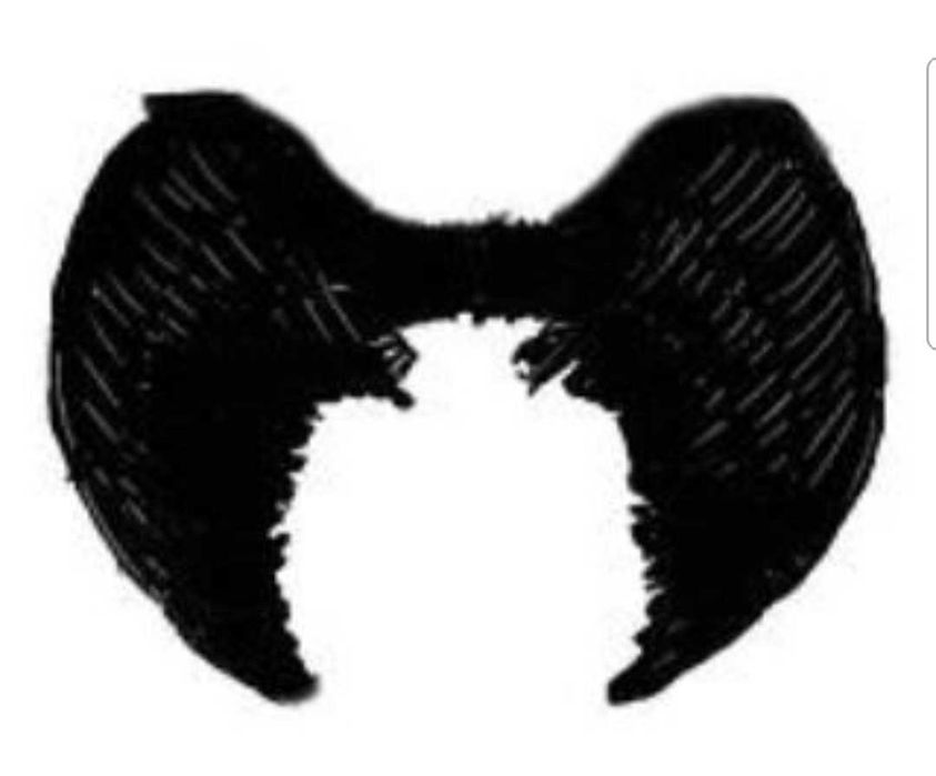 Черные крылья ангела Хэллоуин