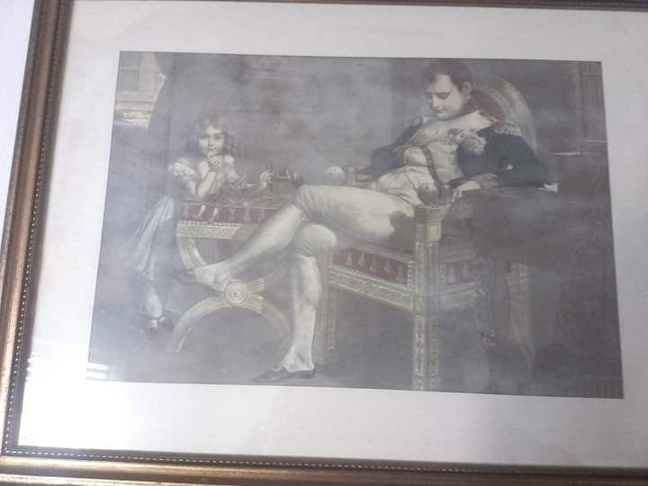 Print/litografie Napoleon Bonaparte, dimensiuni 43/33 cm, 80 de lei