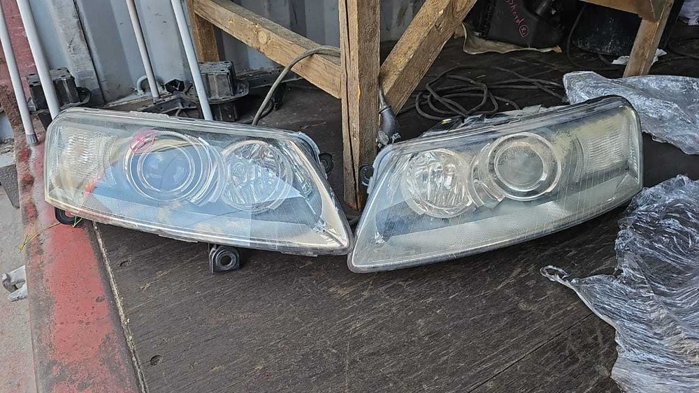 Фары на Audi a6 привозной