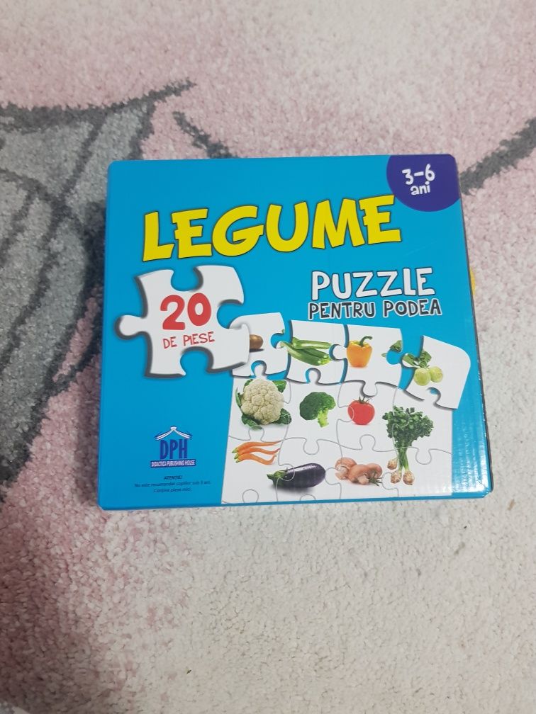 Set puzzle uri legume, fructe, animale domestice si salbatice