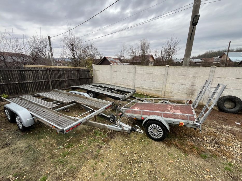 Platforma / remorca auto 750/1800/2000kg cu o axa / doua axe stare per