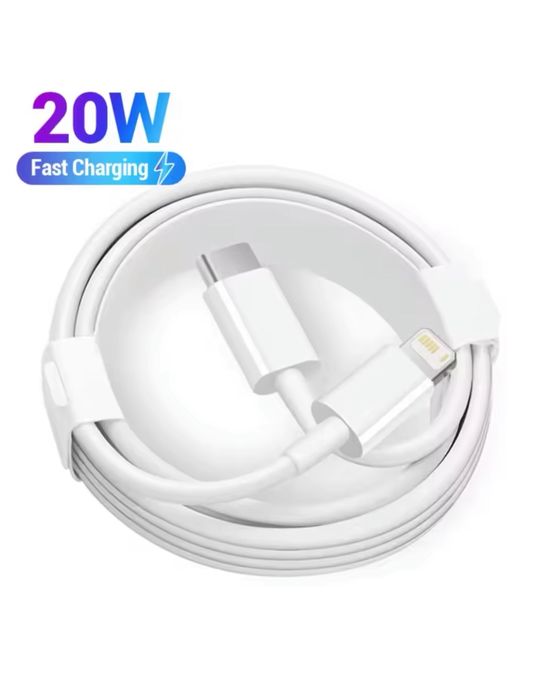 Cablu Usb, Nou, Alb, Compatibil Orice IOS Iphone Ipod Ipad