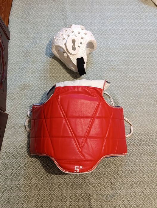 Протектор и шлем от тхэквондо (карате)